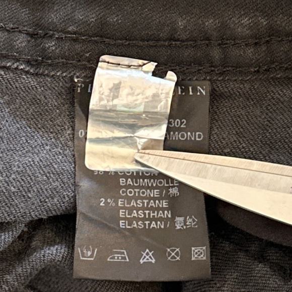 Philipp Plein Devil's Food Skinny Stretch Low Rise Jegging Black Fade Wash 27 - Picture 12 of 16